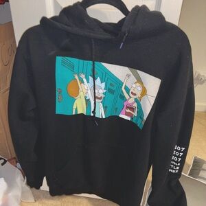 Black Rick and Morty hoodie
